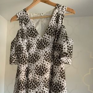 Club Monaco midi off-shoulder dress: summer style